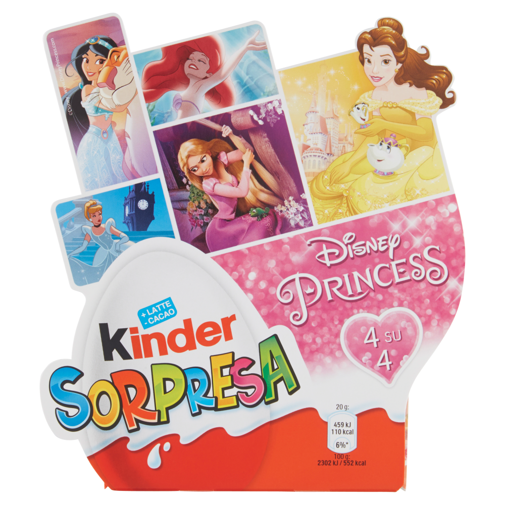 Kinder Sorpresa Disney Princess 4 x 20 g
