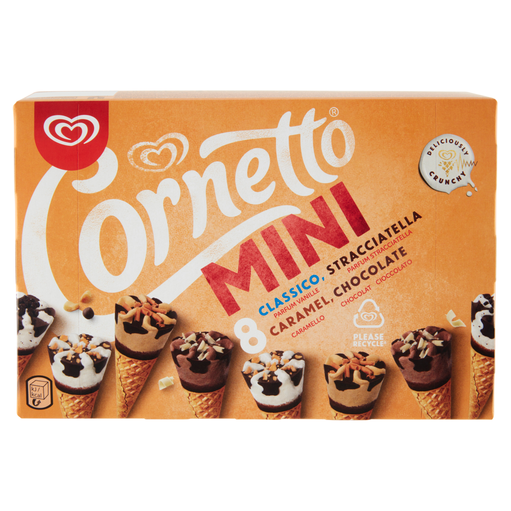 Algida Mini Classico, Stracciatella, Caramel, Chocolate 8 x 36