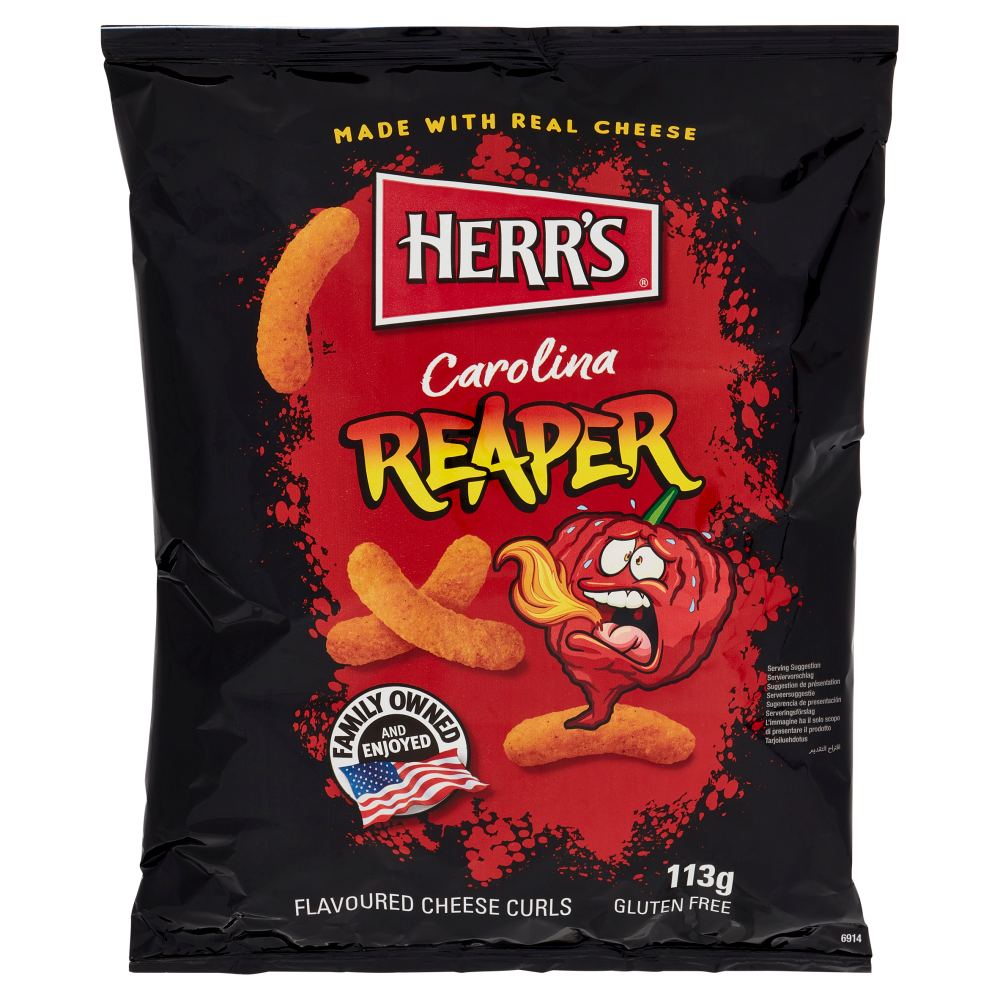 Herr's Carolina Reaper Cheese Curls 113 g