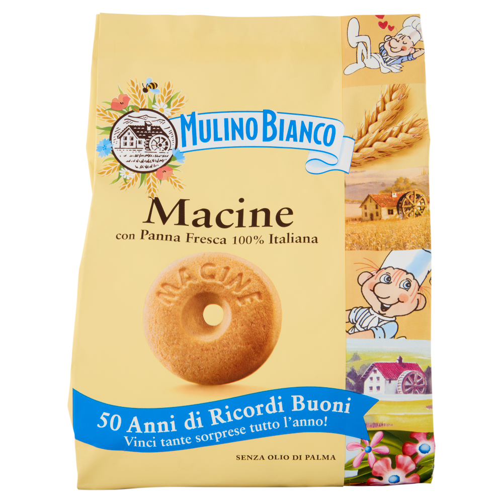 Mulino Bianco Macine Biscotti con Panna Fresca 800g