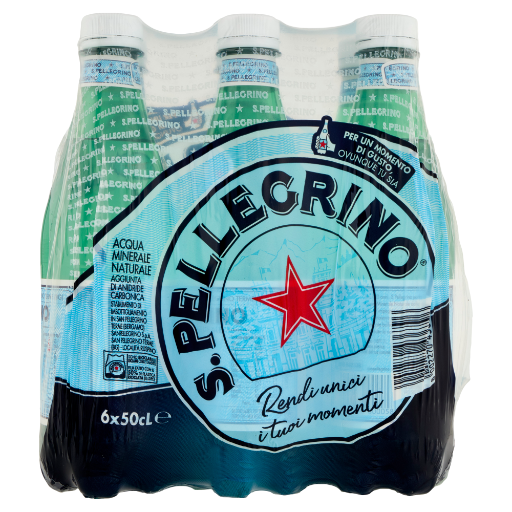 S.PELLEGRINO, Acqua Minerale Frizzante, Pet - 6x500ml