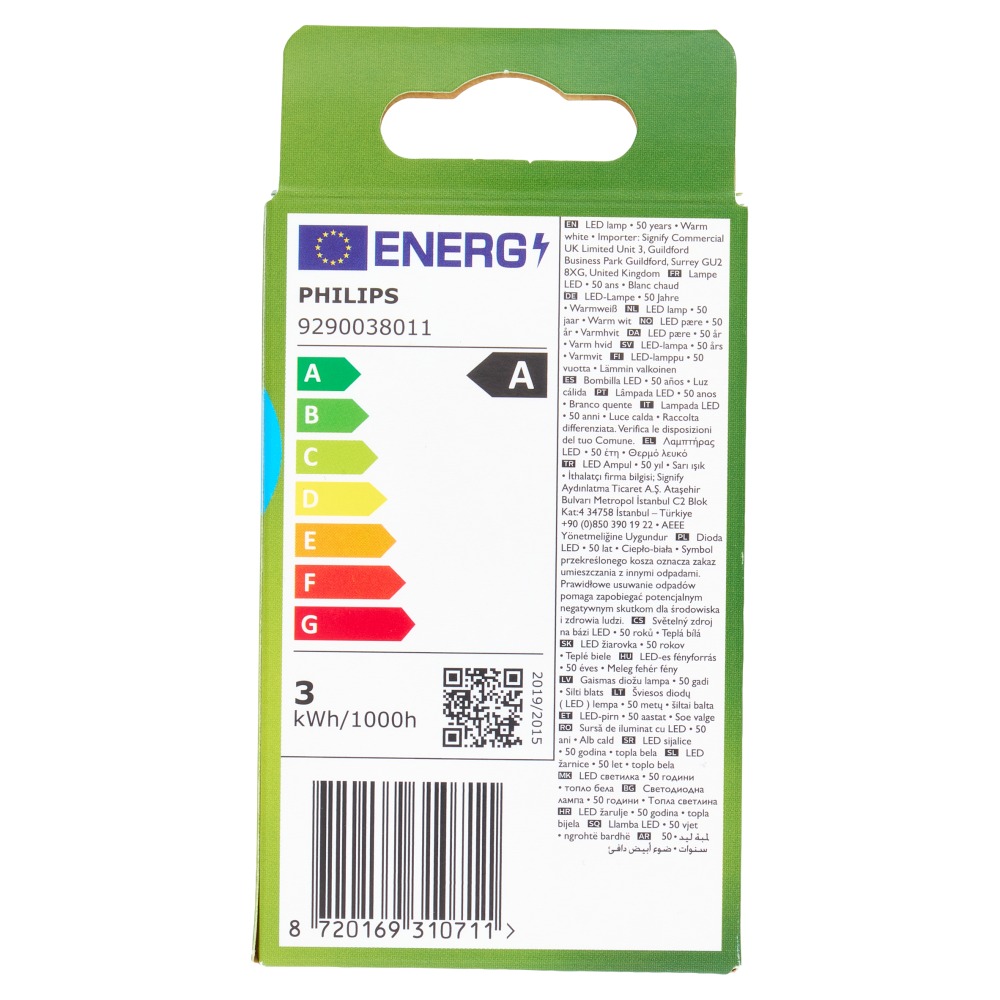 Philips Lampadina candela trasparente a filamento 40 W P45 E14