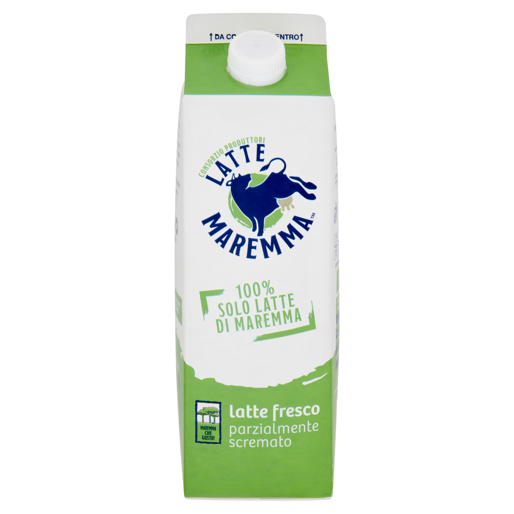 Latte Maremma 100% Solo Latte di Maremma Latte Fresco parzialmente scremato 1 L