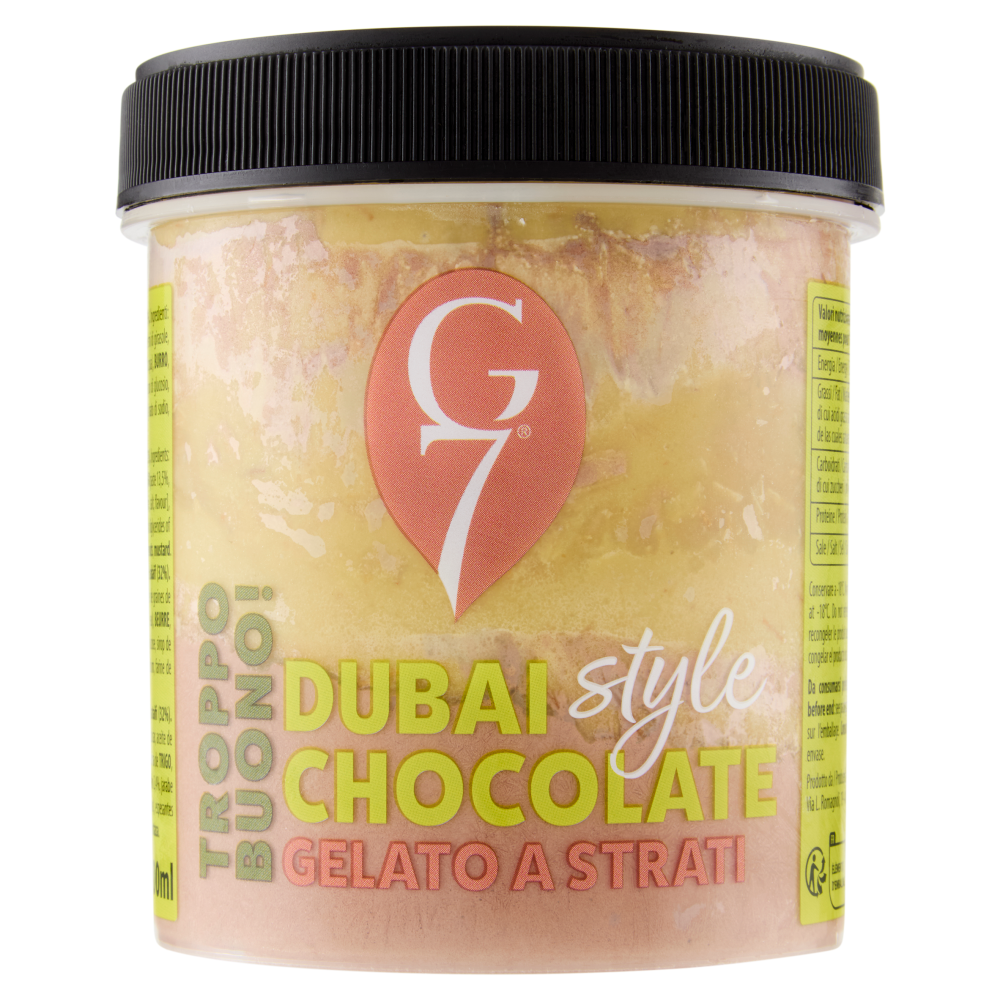 G7 Dubai style Chocolate Gelato a Strati 300 g