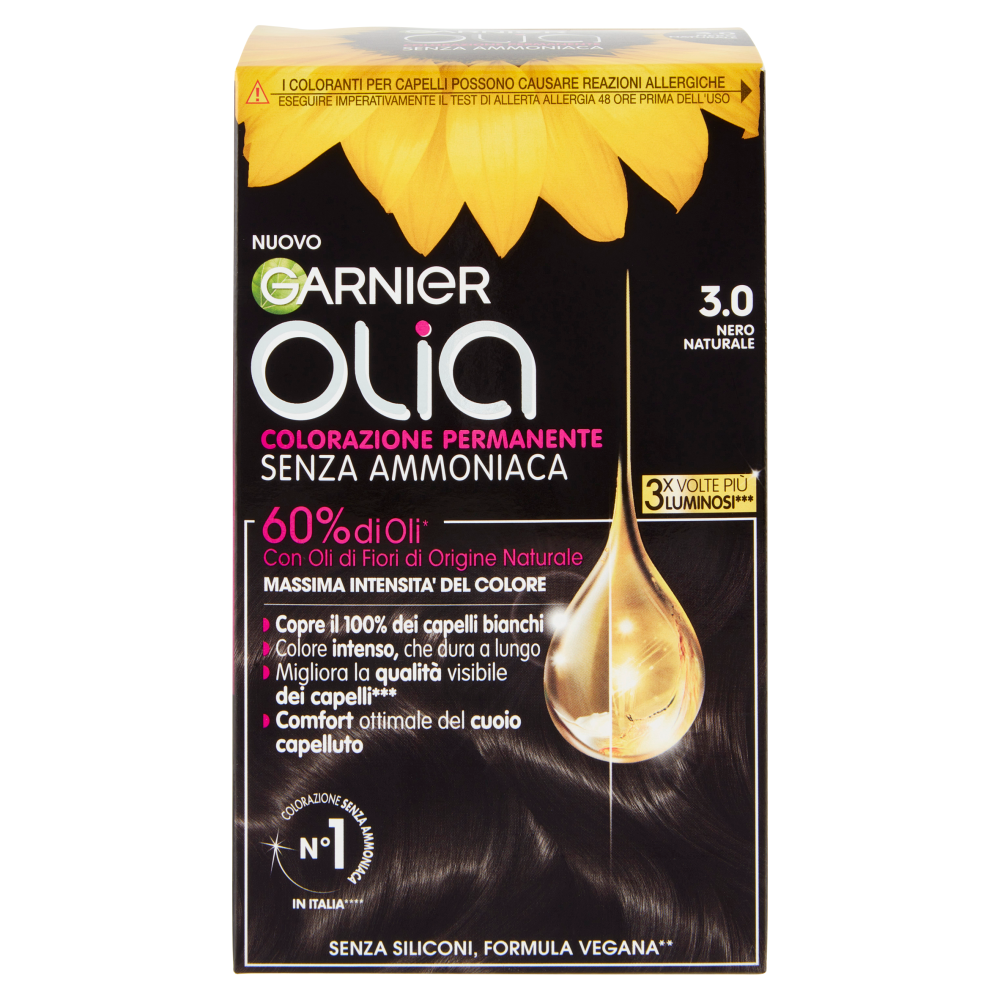 Garnier Olia Tinta Capelli, Senza Ammoniaca, Soft black 30