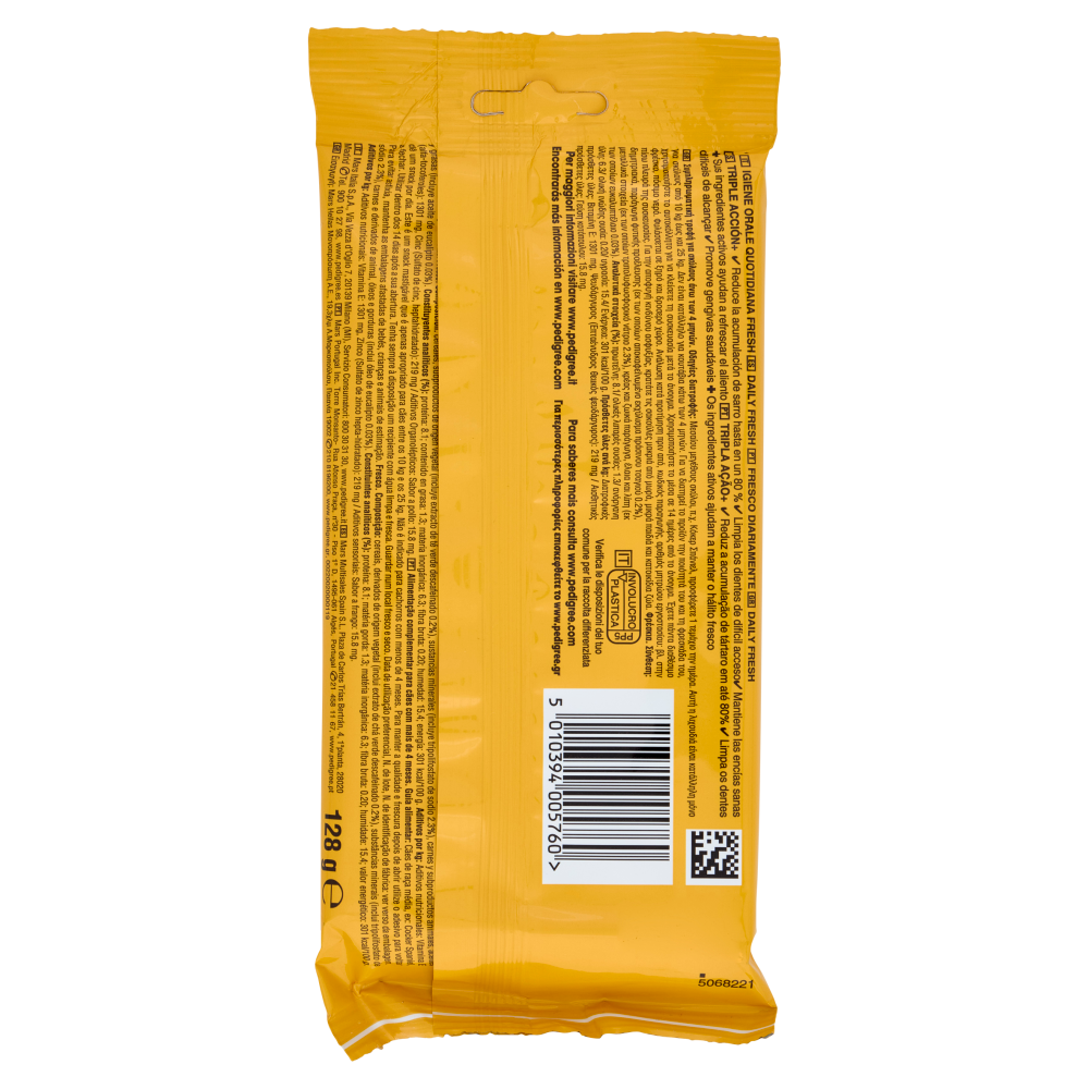 Pedigree Dentastix Fresh Snack per igiene orale Cane Medio 5 Pezzi 128 g
