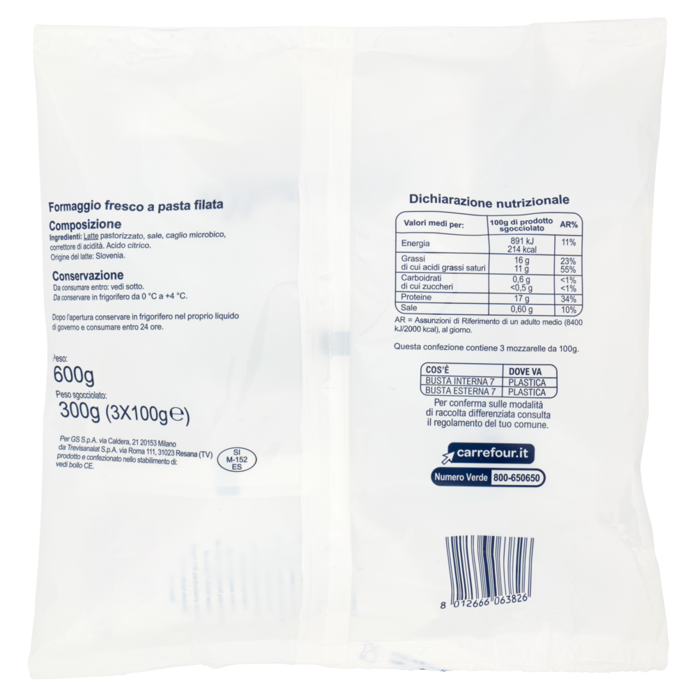 Simpl Mozzarella 3 x 100 g