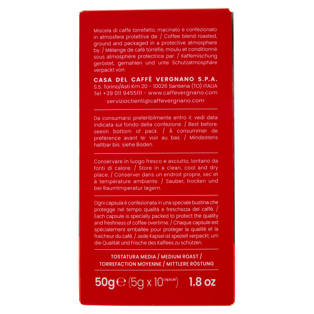 Caffè Vergnano 1882 Èspresso1882 Cremoso Capsule Compatibili Nespresso 10 x 5 g Carrefour