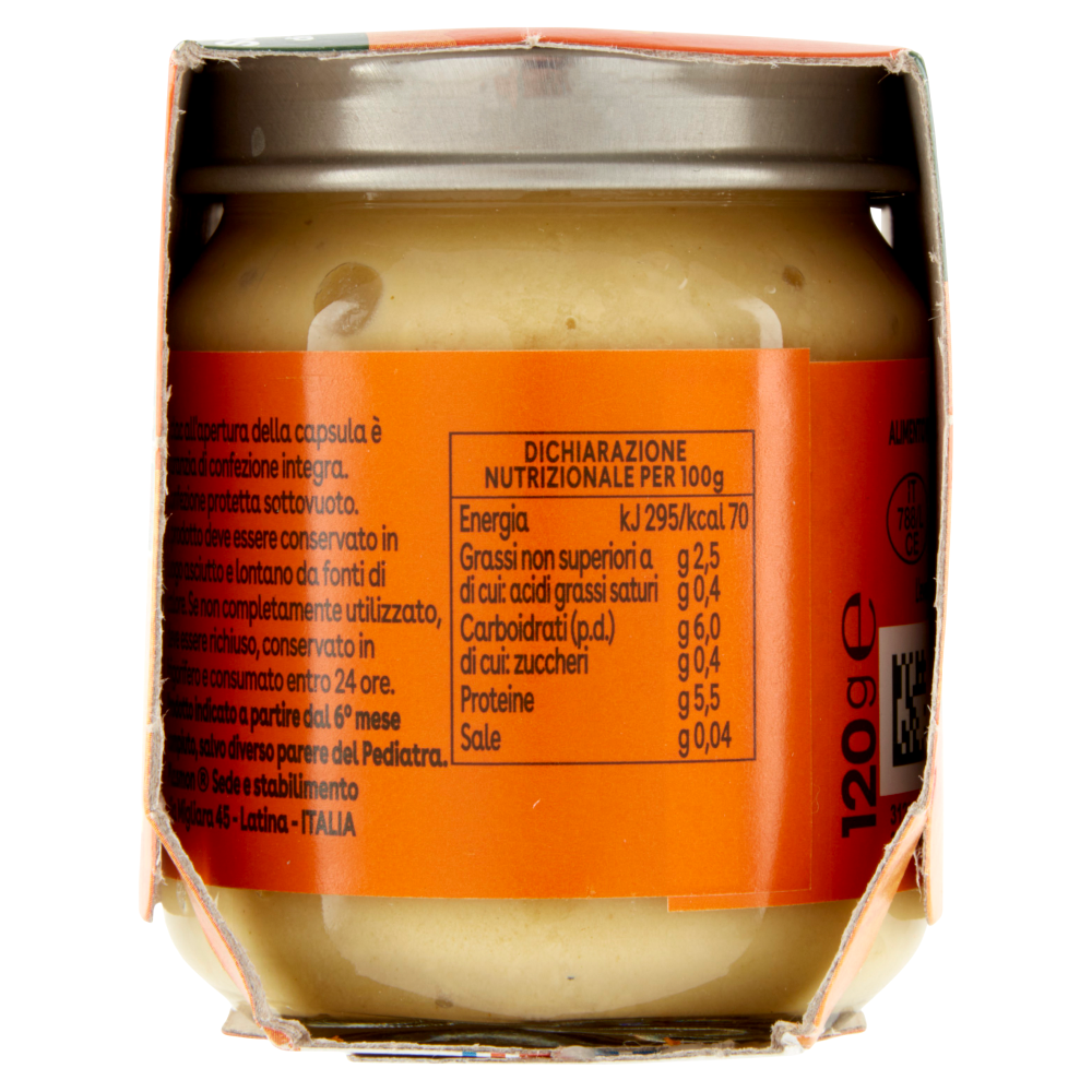 Plasmon Scoperte di Gusto Omogeneizzato Pollo, Fagiolini e Zucchine 2 x 120 g