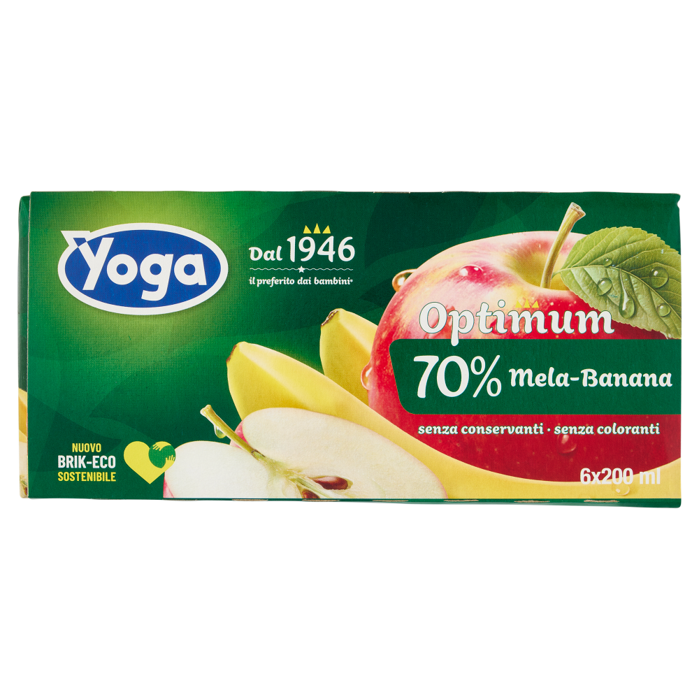 Yoga Optimum 70% Mela-BAnana 6 x 200 ml