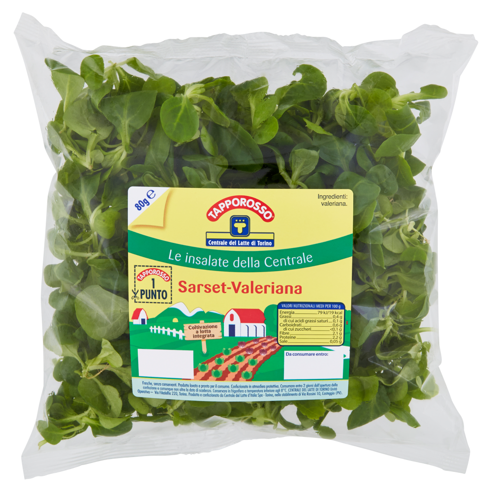 Centrale del Latte di Torino Tapporosso Sarset - Valeriana 80 g