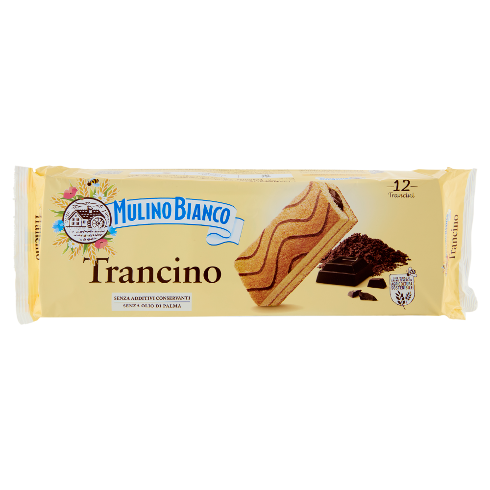 Mulino Bianco Trancino Merenda Senza Additivi Conservanti 12 pezzi 396g