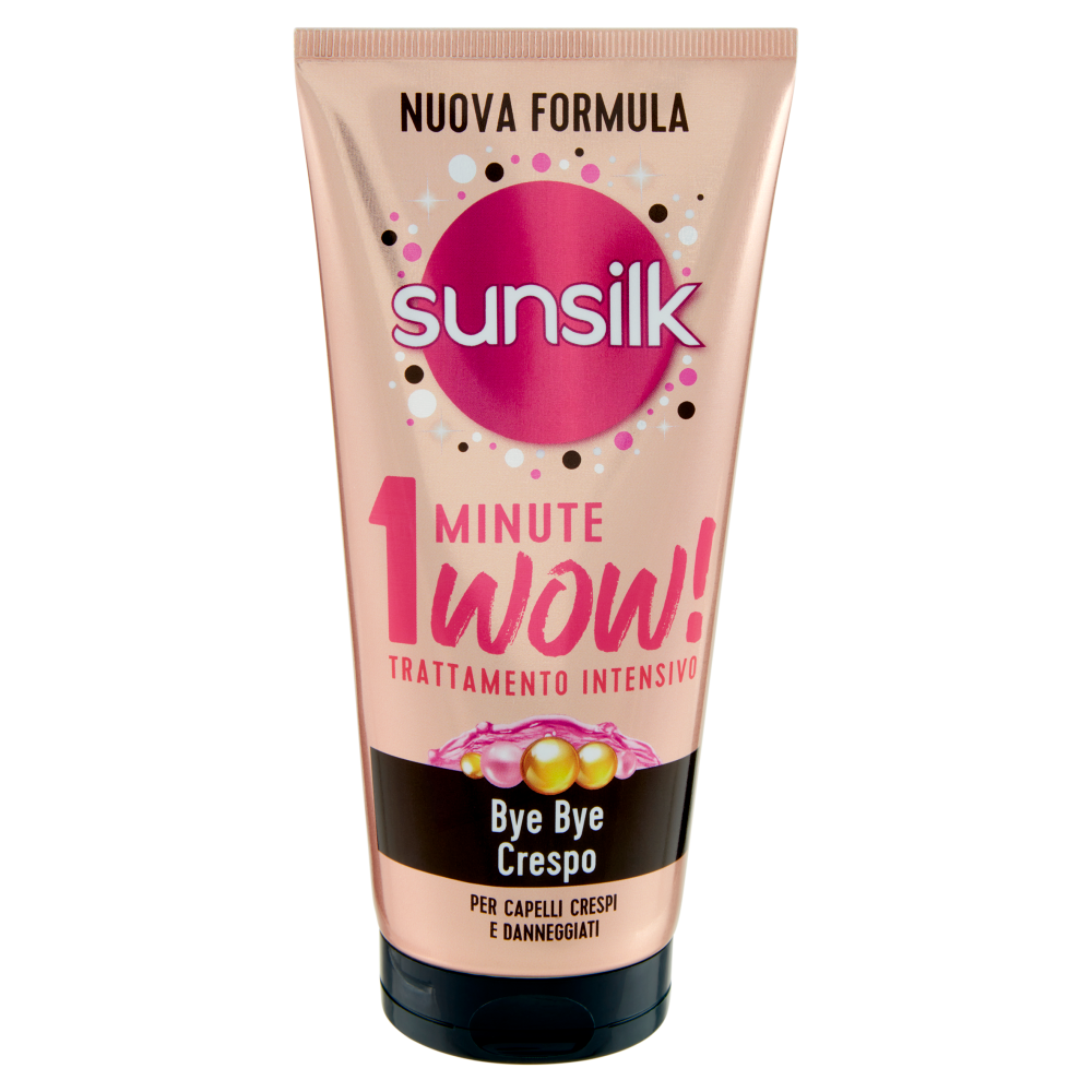 sunsilk Bye Bye Crespo 1 Minute Wow! Trattamento Intensivo per Capelli Crespi e Danneggiati 180 mL