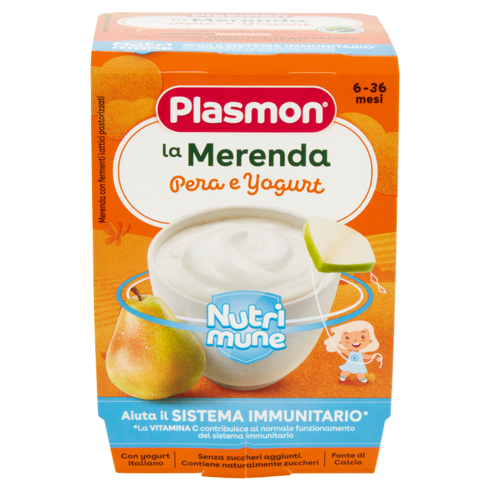 Plasmon la Merenda Pera e Yogurt Nutri mune 2 x 120 g