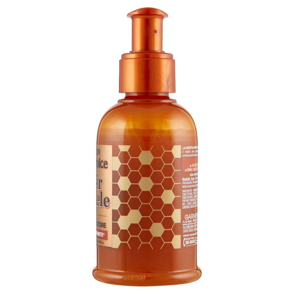 Garnier Ultra Dolce Elisir di Miele, Siero Riparatore, Capelli Danneggiati, 115 ml