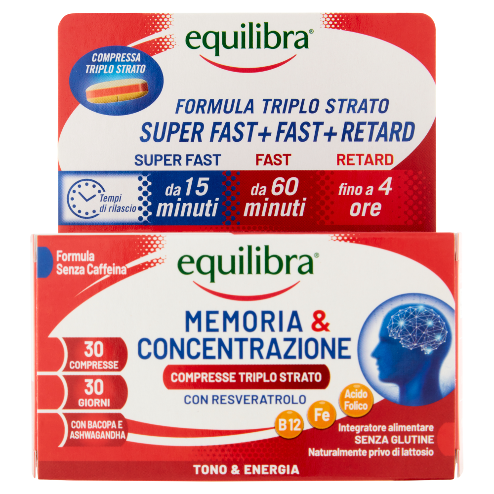 equilibra Memoria & Concentrazione Compresse Triplo Strato 30 x 1,15 g