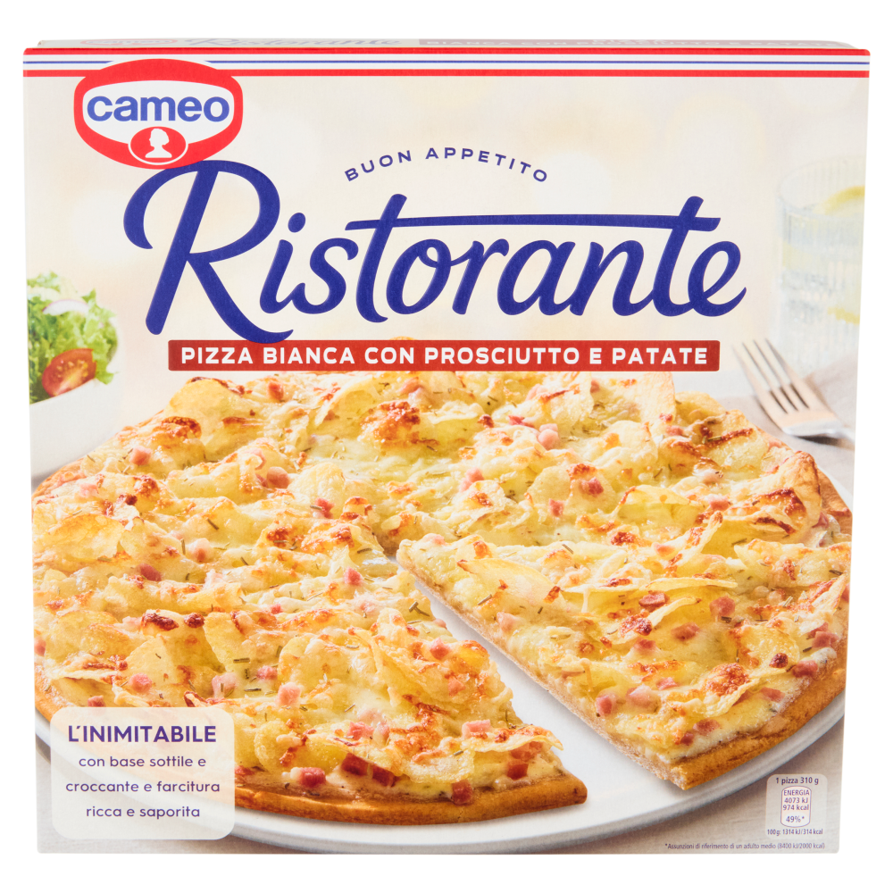 cameo Ristorante Pizza Bianca con Prosciutto e Patate 310 g