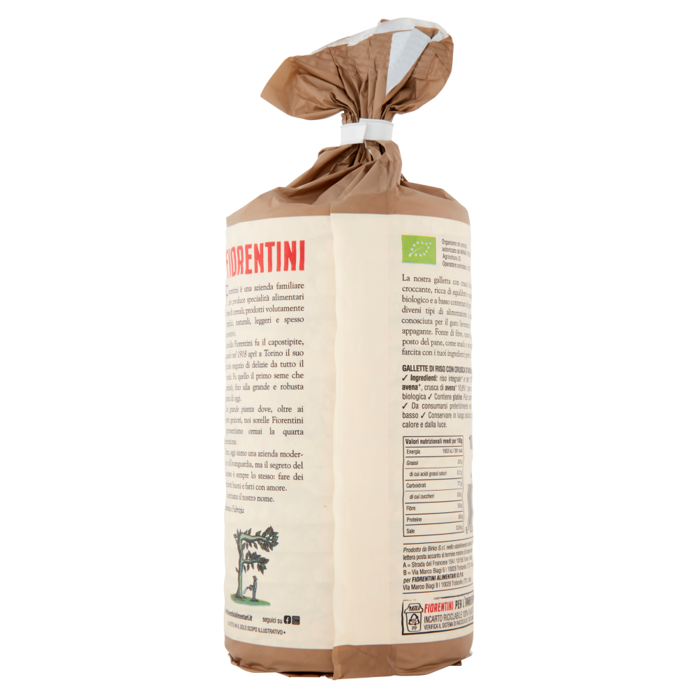 Fiorentini le Originali Gallette Bio Crusca d'Avena 100 g