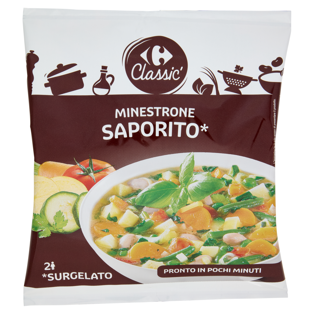 Carrefour Classic Minestrone Saporito* *Surgelato 600 g