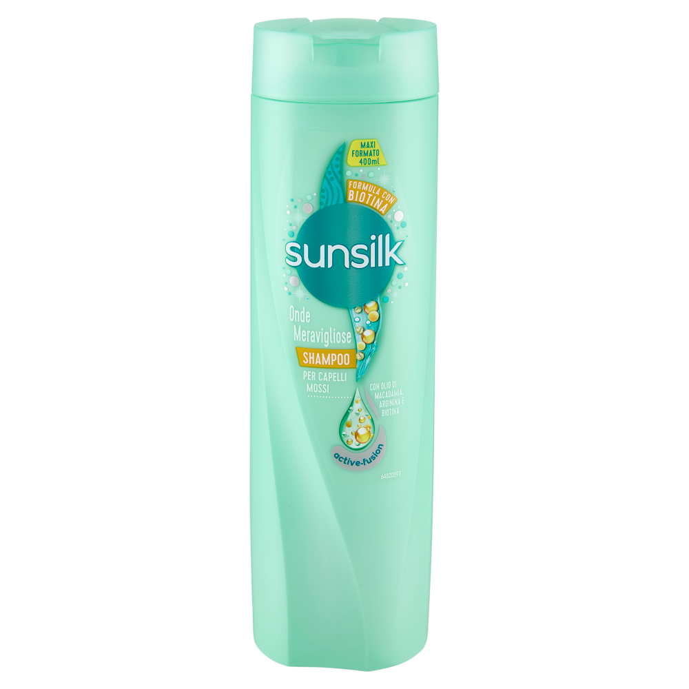 sunsilk Onde Meravigliose Shampoo per Capelli Mossi 400 mL