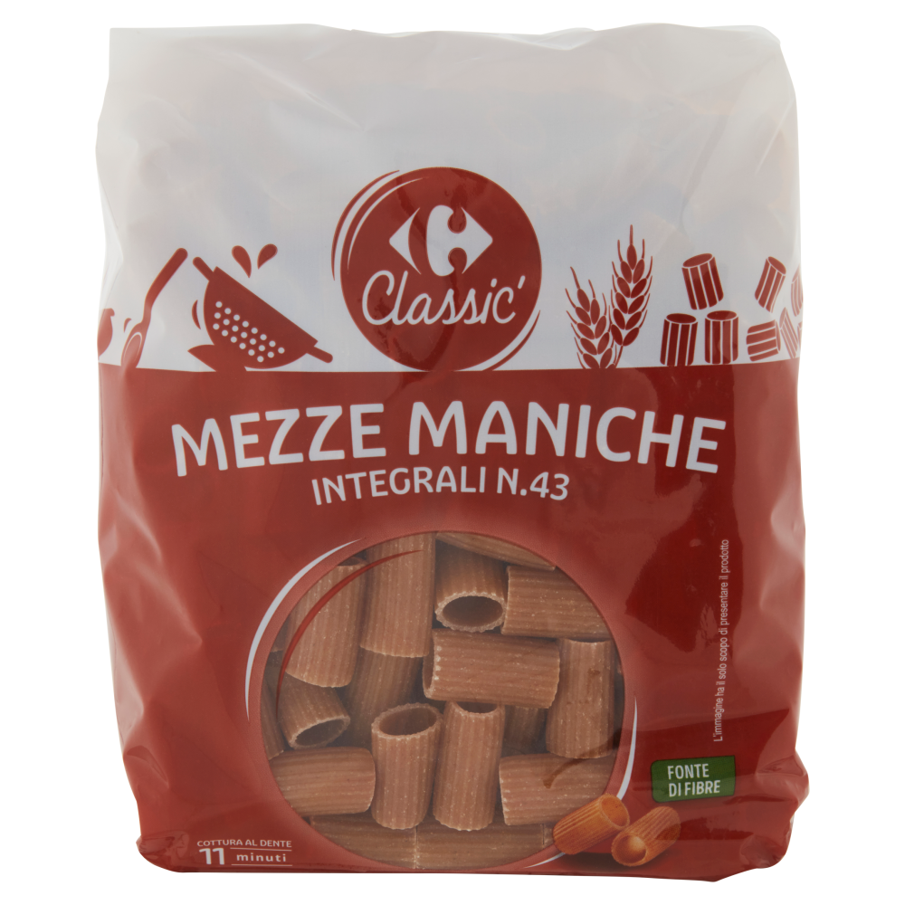 Carrefour Classic Mezze Maniche Integrali N.43 500 g