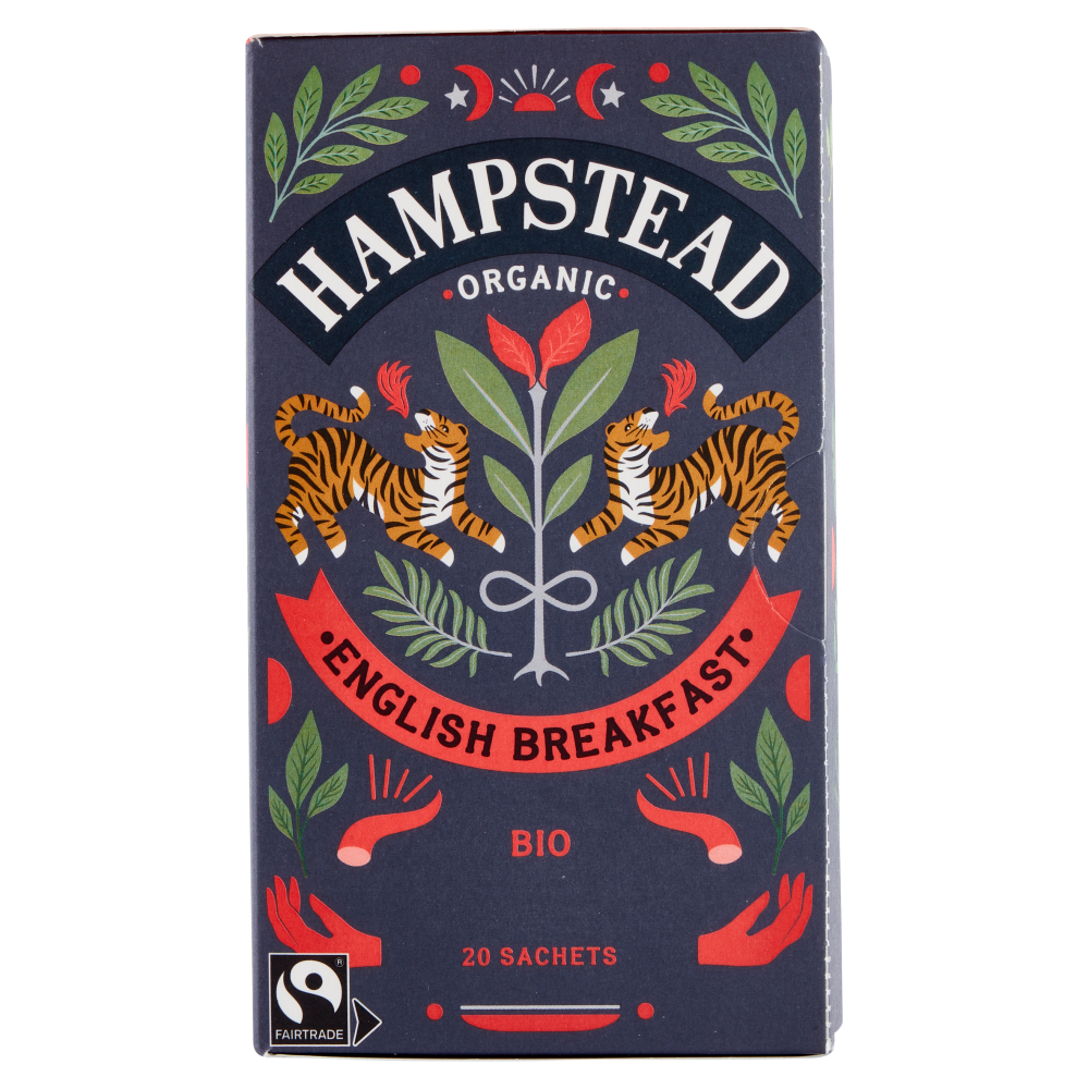 Hampstead Organic English Breakfast Bio 20 Sachets 45 g