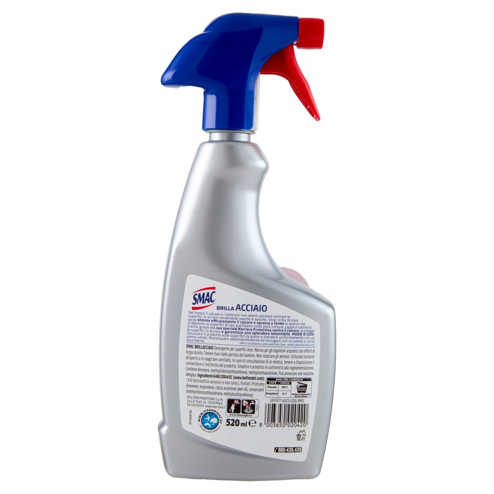 Smac Brilla Acciaio Spray 520 ml