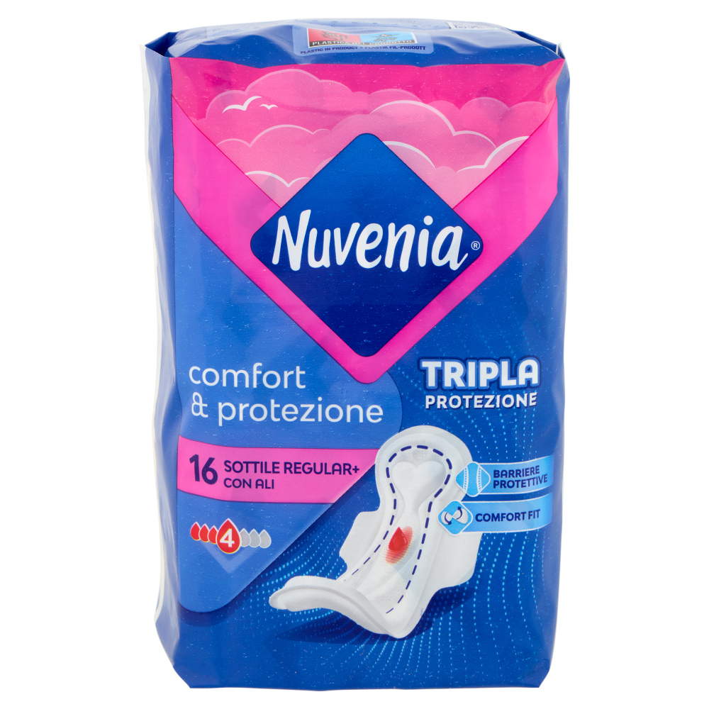Nuvenia comfort & protezione Sottile Regular+ con Ali 16 pz