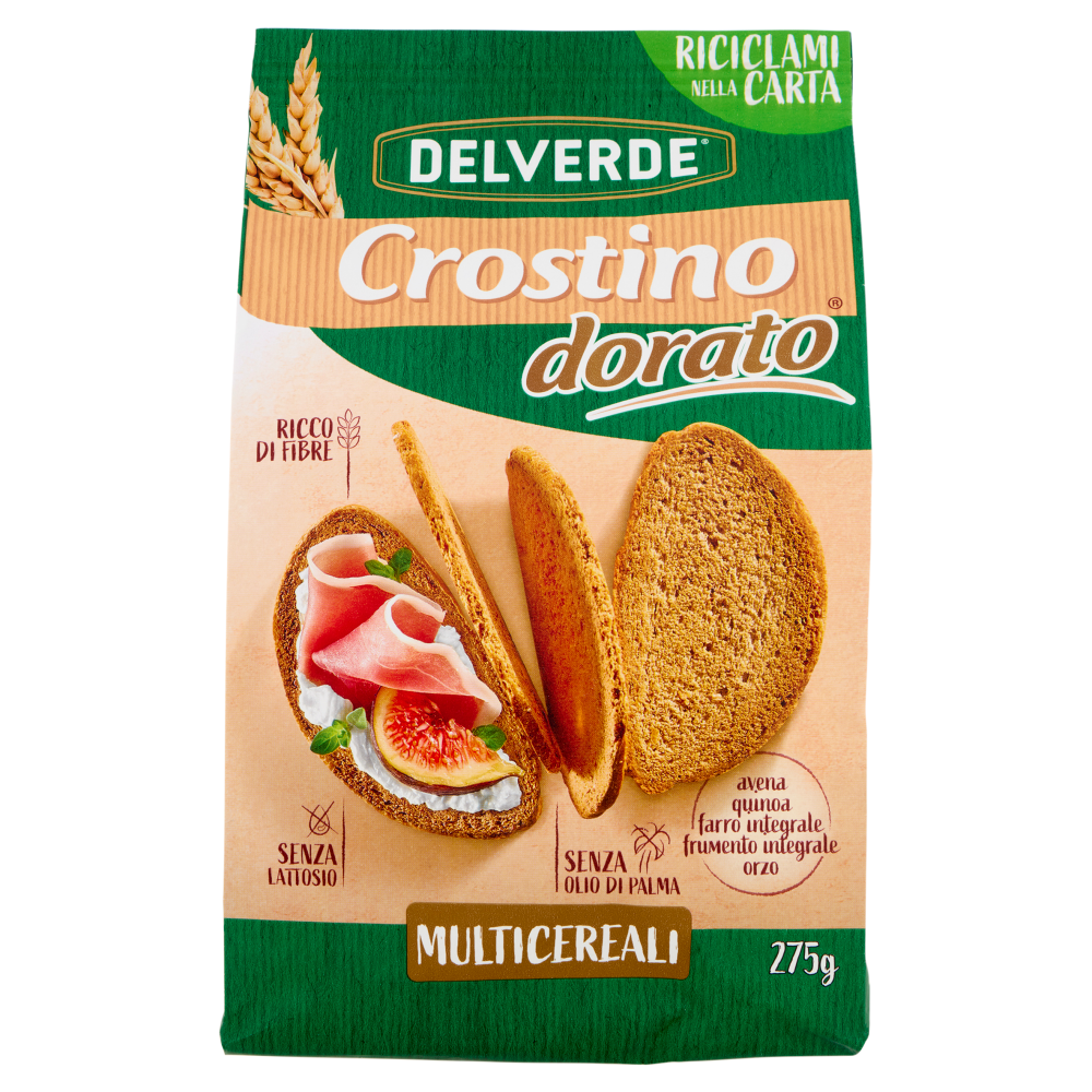 Delverde Crostino dorato Multicereali 275 g