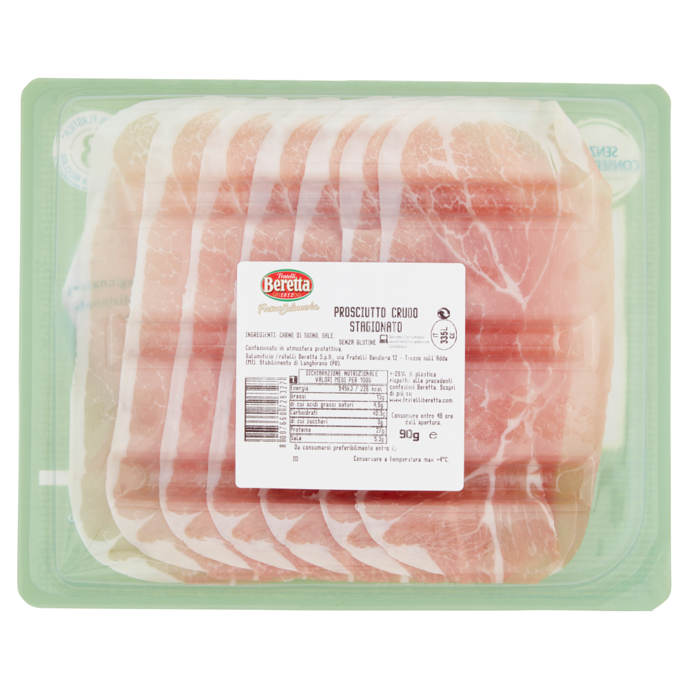 Fratelli Beretta Fresca Salumeria Prosciutto Crudo 90 g