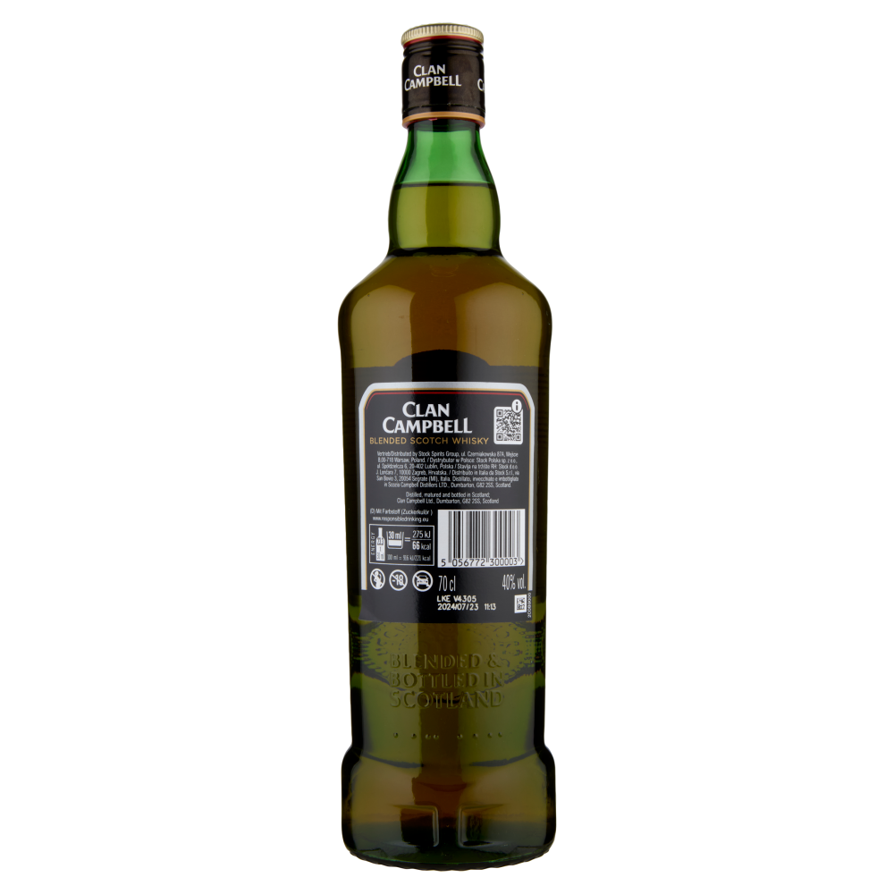 Clan Campbell the Noble Blended Scotch Whisky 70 cl