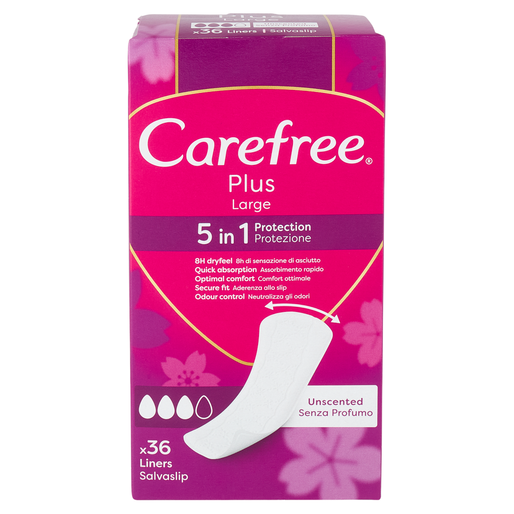 Carefree Plus Large Salvaslip 36 pz
