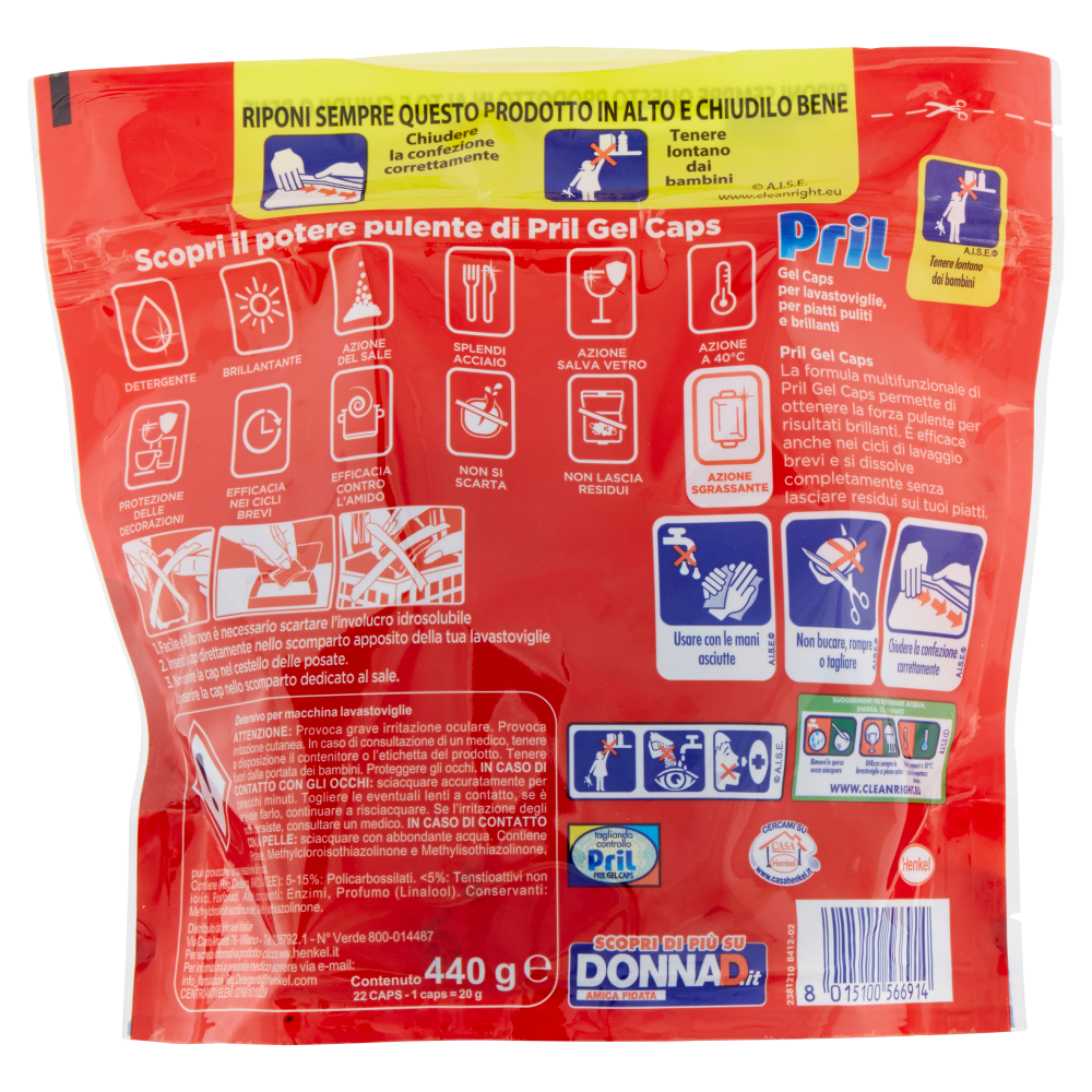 PRIL Gel Caps Classico - 22 Caps