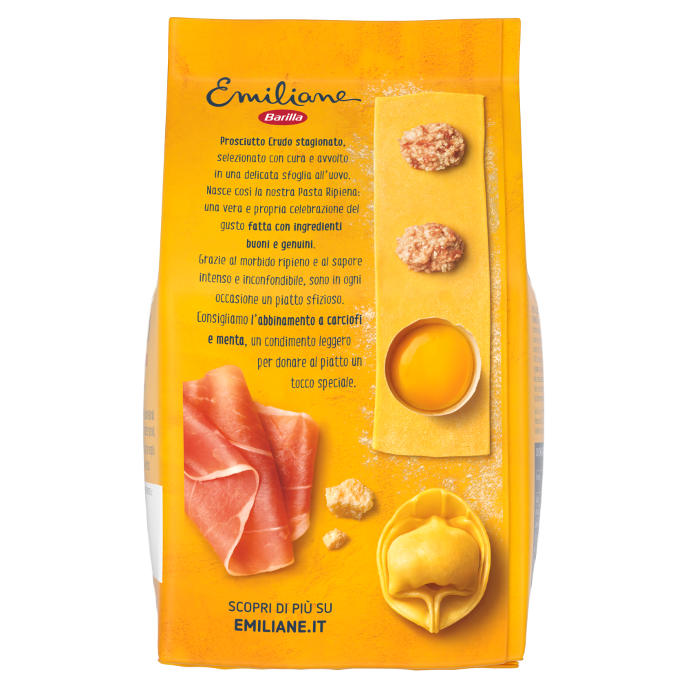 Barilla Emiliane Tortelloni con Prosciutto Crudo e Parmigiano Reggiano 250 g