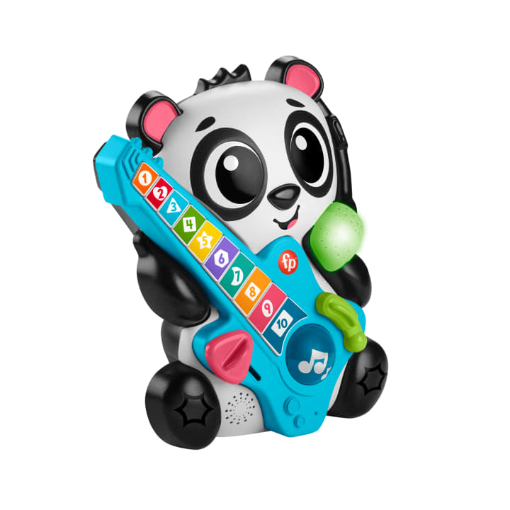 Fisher-Price Link Squad Animal Band Gina La Pandina Impariamo A Contare, Giocattolo Per L'Apprendimento Per Neonati Con Musica E Luci, Versione Italiana