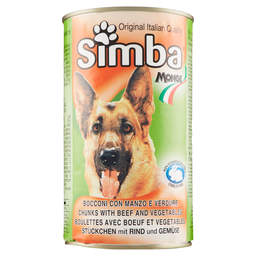 Simba Bocconi con Manzo e Verdure 1230 g