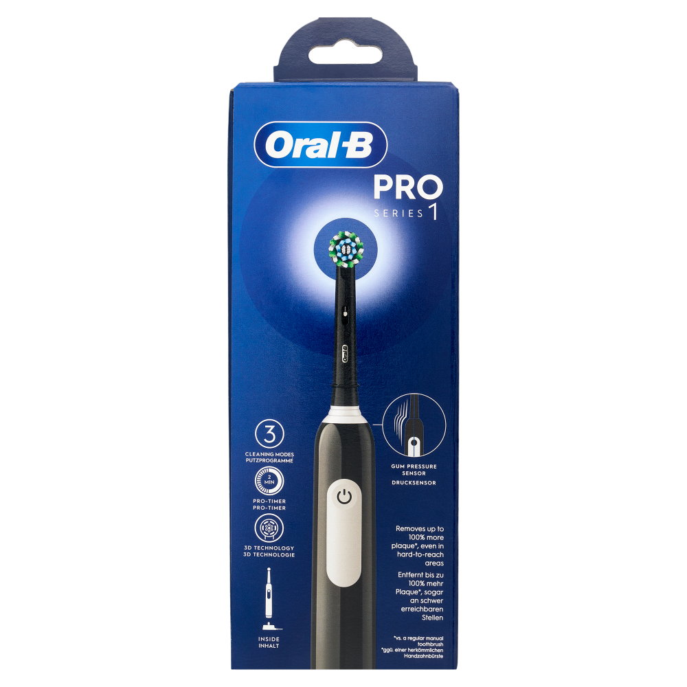 Oral-B Spazzolino Elettrico Denti Ricaricabile Pro Series 1 Black