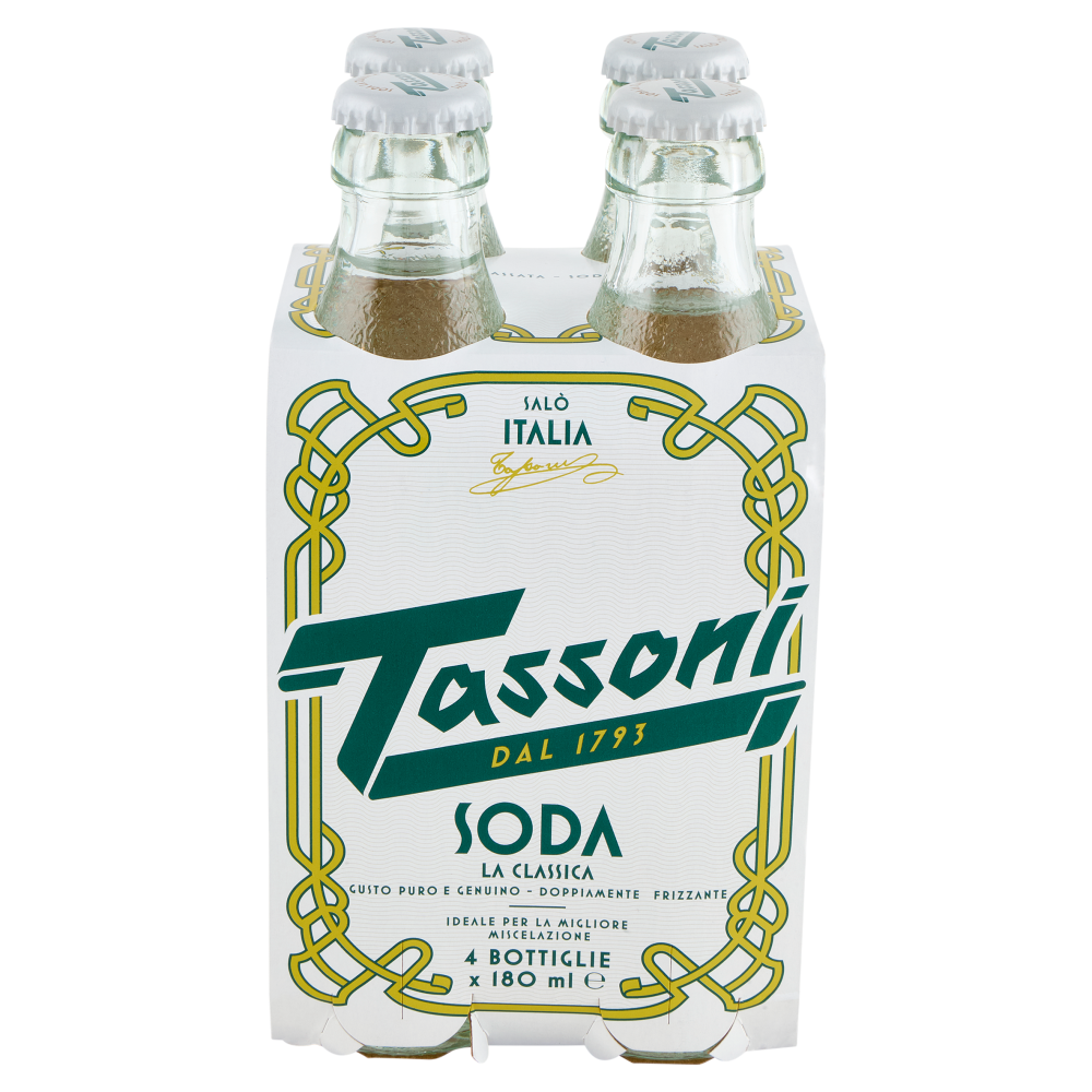 Tassoni Soda la Classica 4 x 180 ml
