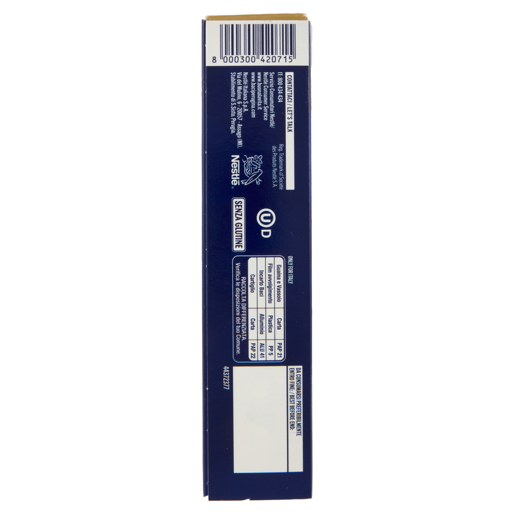 BACI PERUGINA Caffè Cioccolatini Fondenti ripieni al Gianduia Scatola 200g