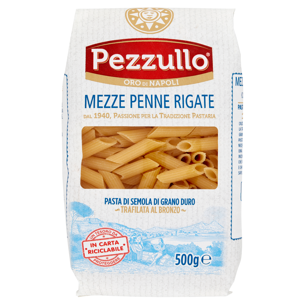 Pezzullo Mezze Penne Rigate 98 500 g