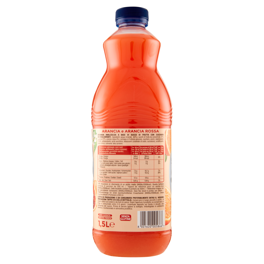 San Benedetto Succoso Arancia e Arancia Rossa 1,5L