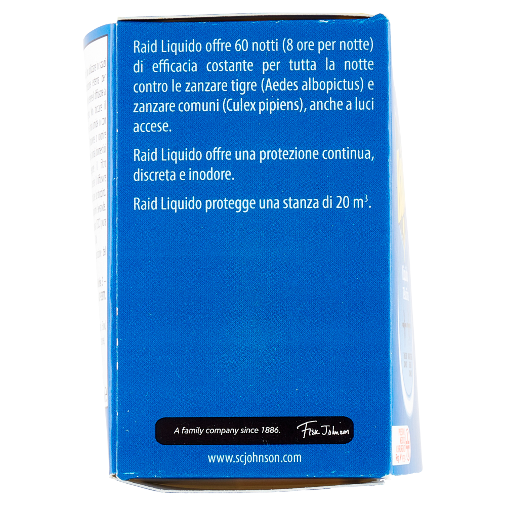 Raid Liquido Elettrico Ricarica 60 Notti, Inodore, 2 x 36 ml