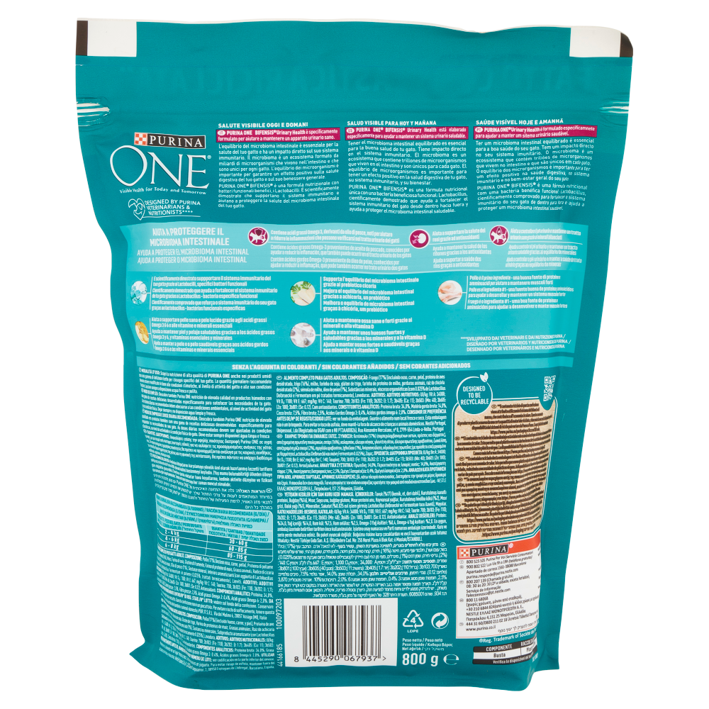 PURINA ONE Urinary Health Ricco in Pollo 800 g
