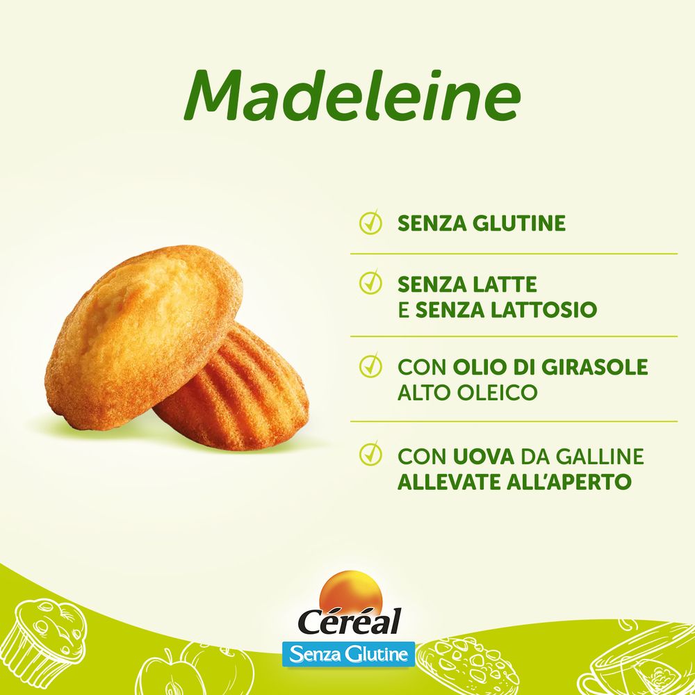 Céréal Senza Glutine Madeleine - 7 monoporzioni - 200g