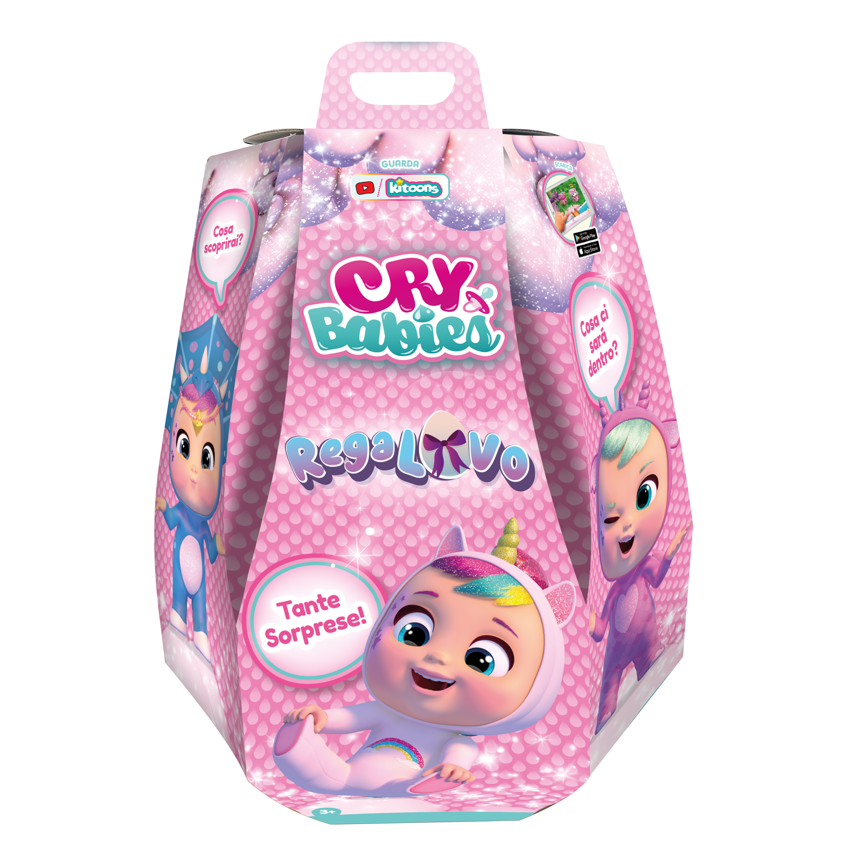 IMC Toys Cry Babies Regalovo , uovo con bambola sorpresa e accessori
