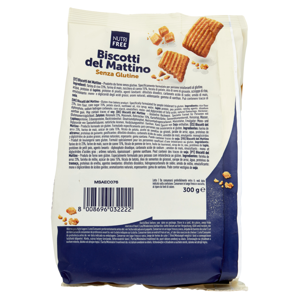 Nutrifree Biscotti del Mattino Senza Glutine 300 g