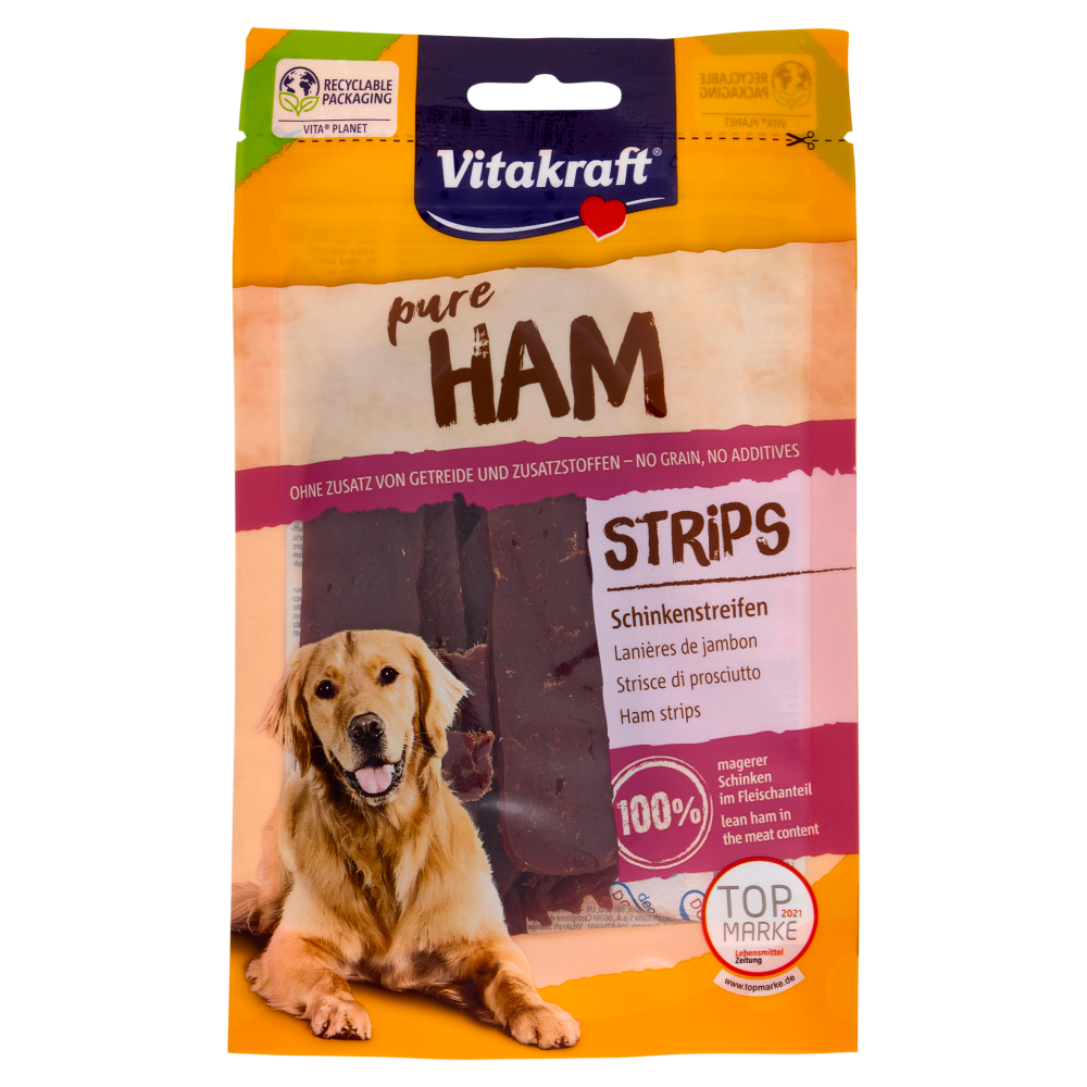 Vitakraft pure Ham Strips Strisce di prosciutto 80 g