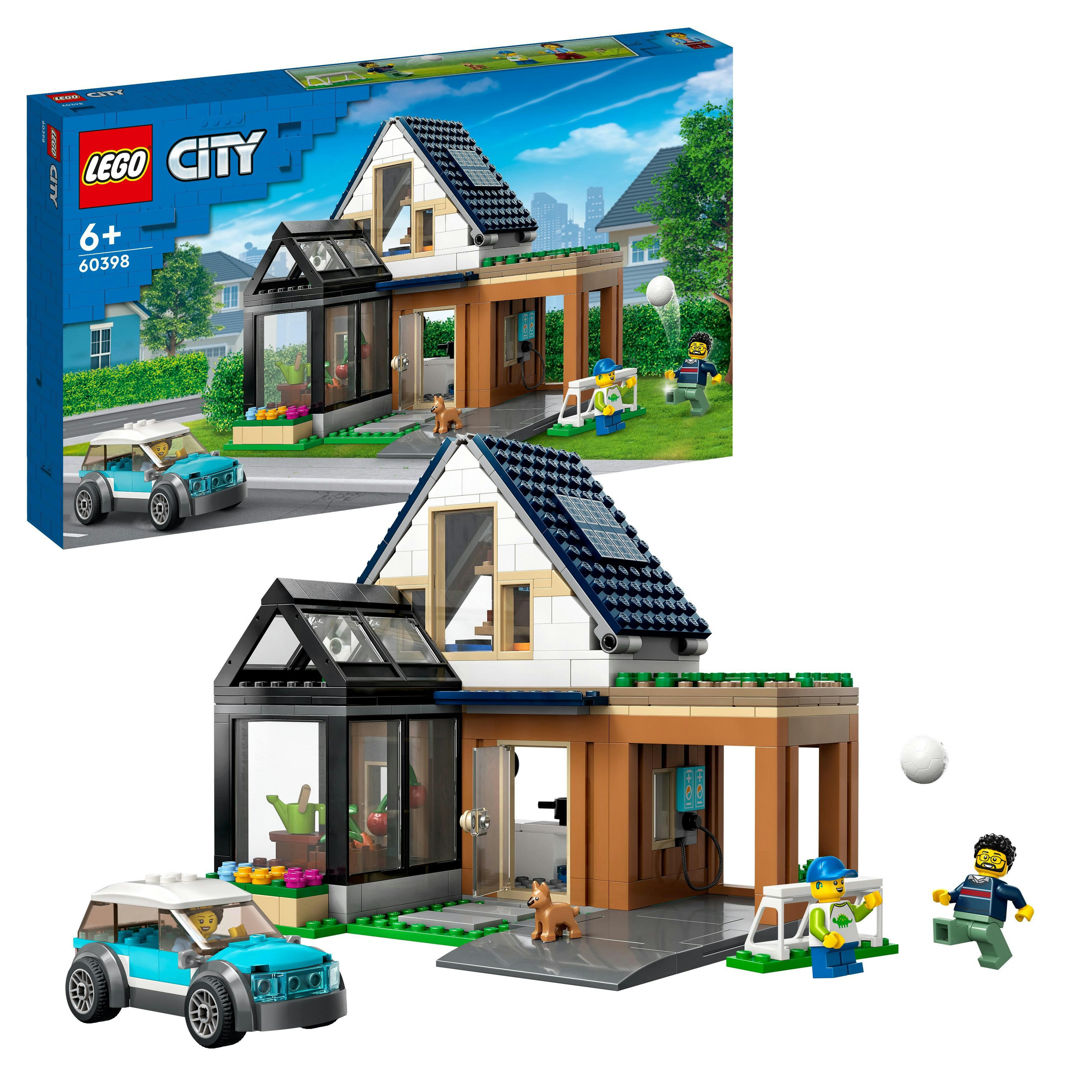 LEGO City Villetta familiare e auto elettrica