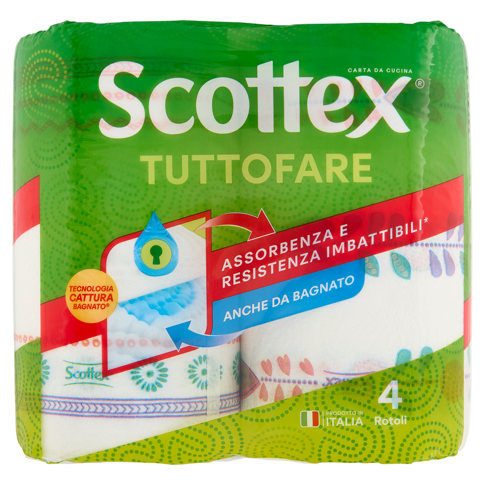 Scottex Tuttofare Carta da Cucina 4 pz