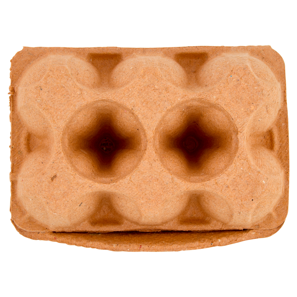 le Naturelle 6 Uova Fresche da Allevamento a Terra da Galline Allevate Senza Uso Antibiotici* 330g